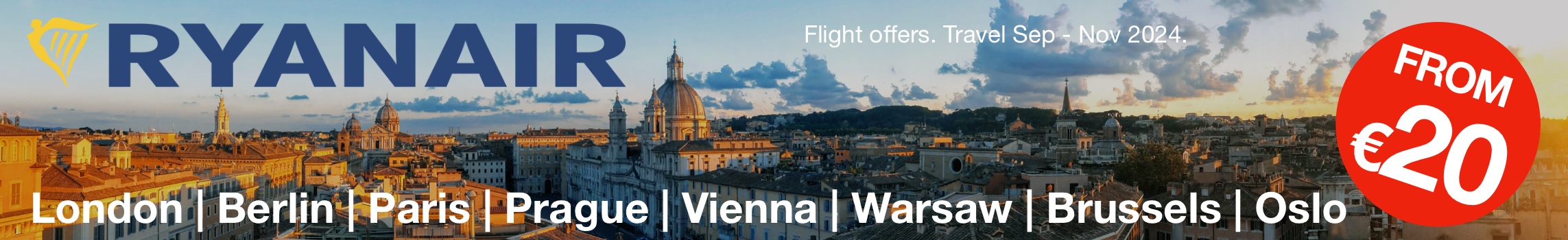 Flights from EUR 20. Cheap flight tickets.